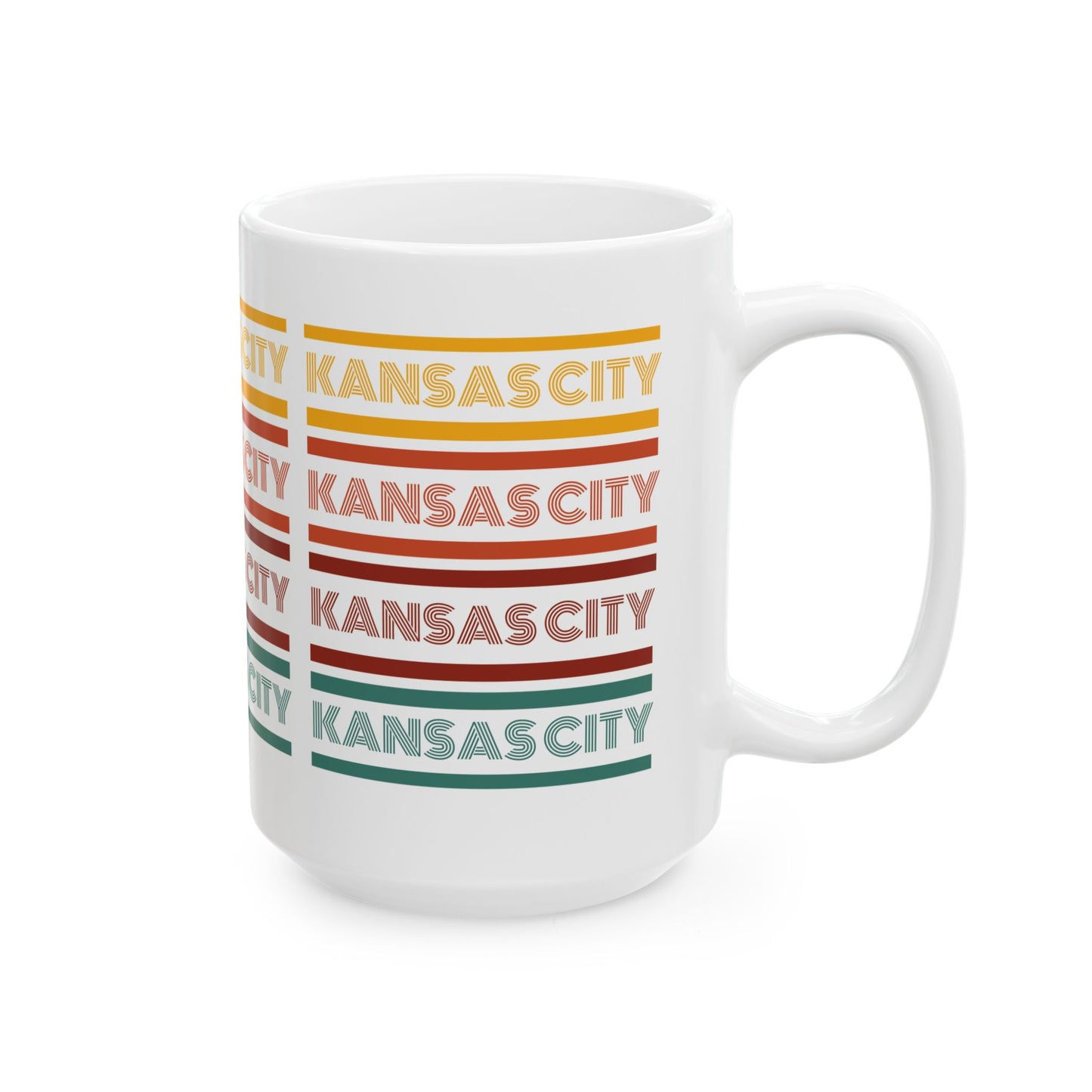 Kansas City Retro Ceramic Mug - 11oz & 15oz