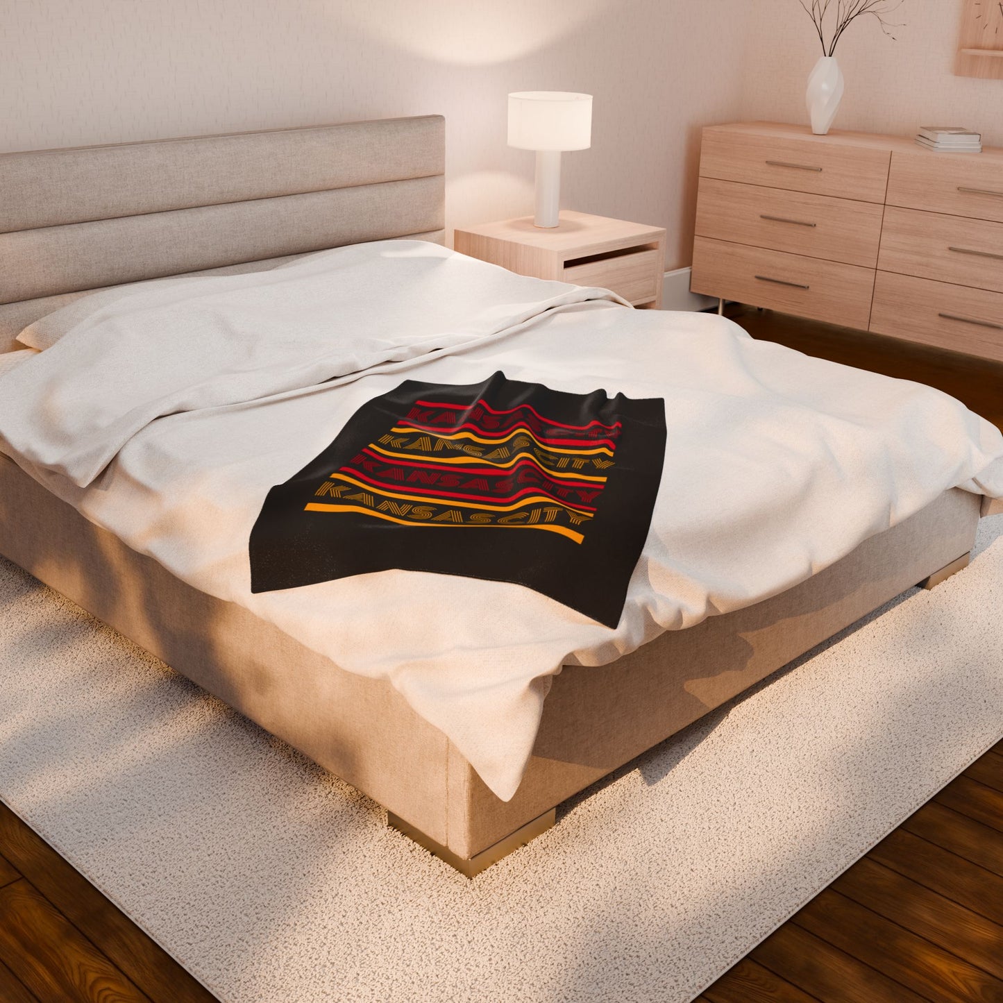 Kansas City Chiefs inspired Plush Blanket