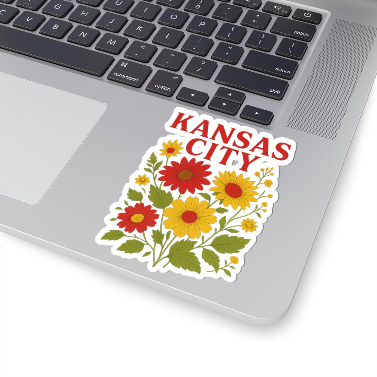 Kansas City Floral Kiss-Cut Stickers, Laptop Decals, Water Bottle Stickers, Home Decor, Gift for Friends