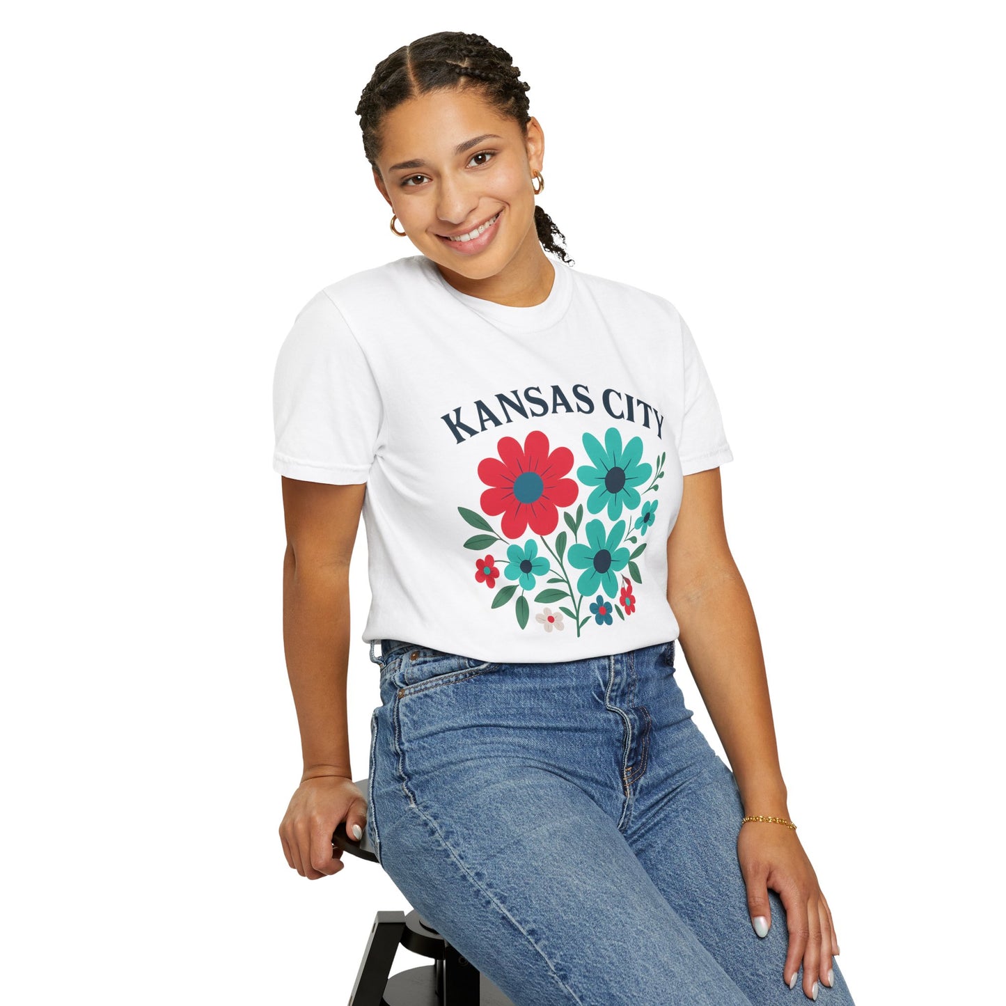 Floral Kansas City Current inspired T-Shirt