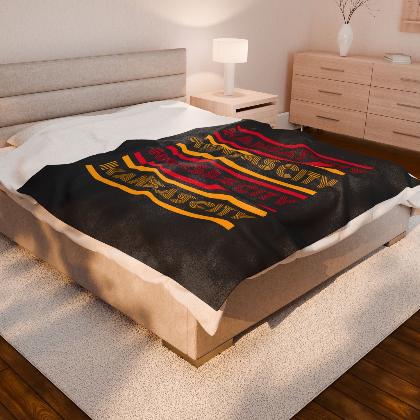 Kansas City Chiefs inspired Plush Blanket