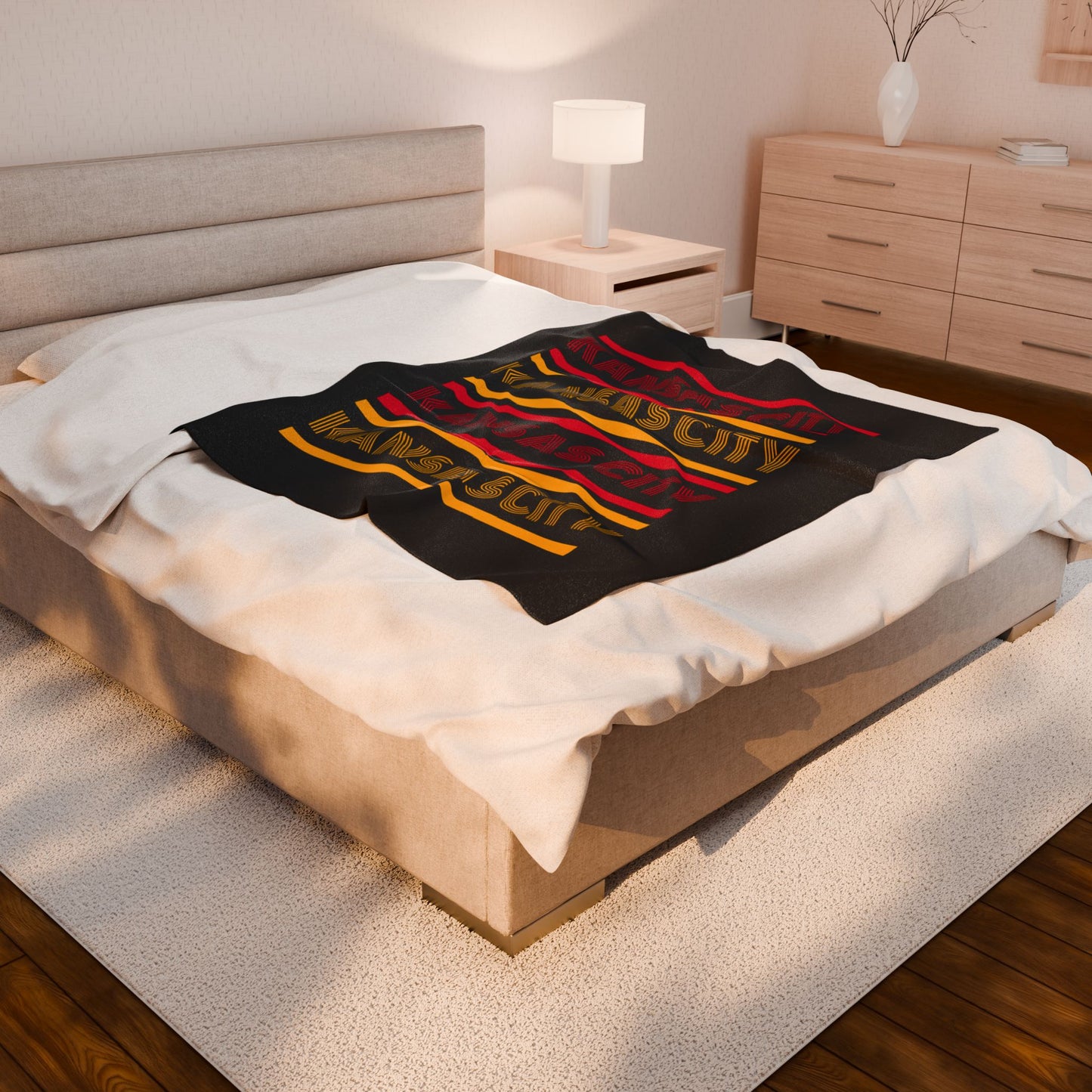 Kansas City Chiefs inspired Plush Blanket
