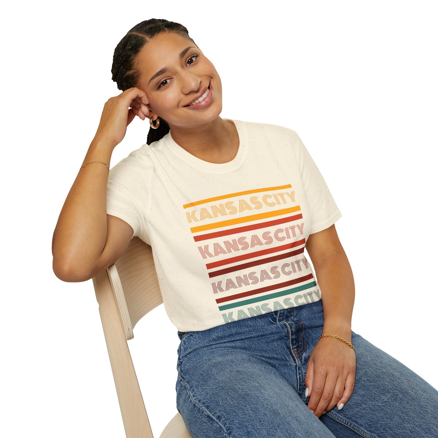 Kansas City Retro Softstyle Unisex T-Shirt - Casual Vibe for Local Pride