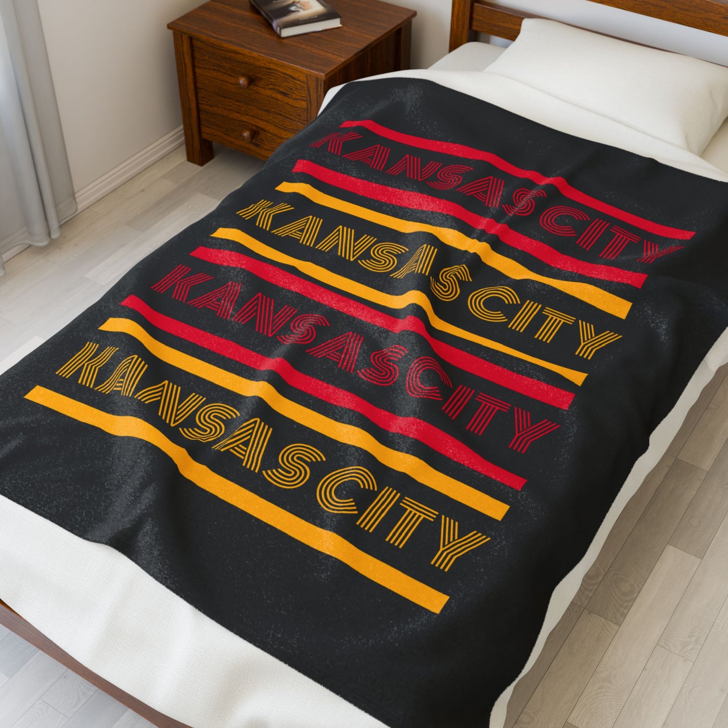 Kansas City Chiefs inspired Plush Blanket