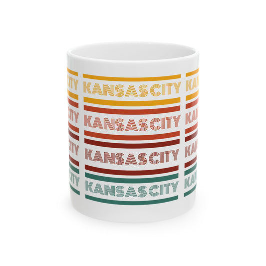 Kansas City Retro Ceramic Mug - 11oz & 15oz