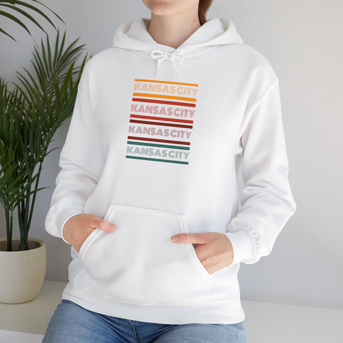 Kansas City Vintage Hooded Sweatshirt - Unisex Heavy Blend™