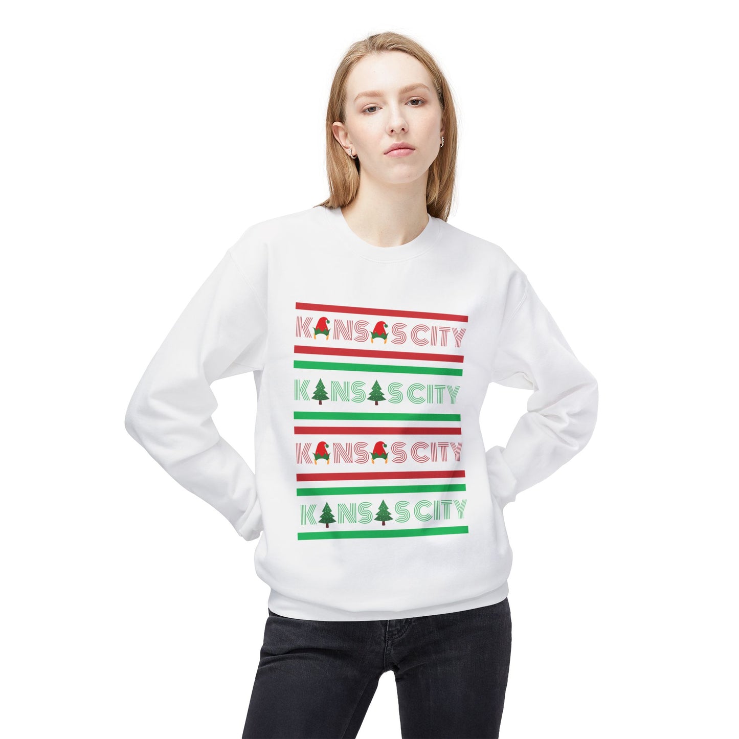 Kansas City Winter Vibes Crewneck Sweatshirt