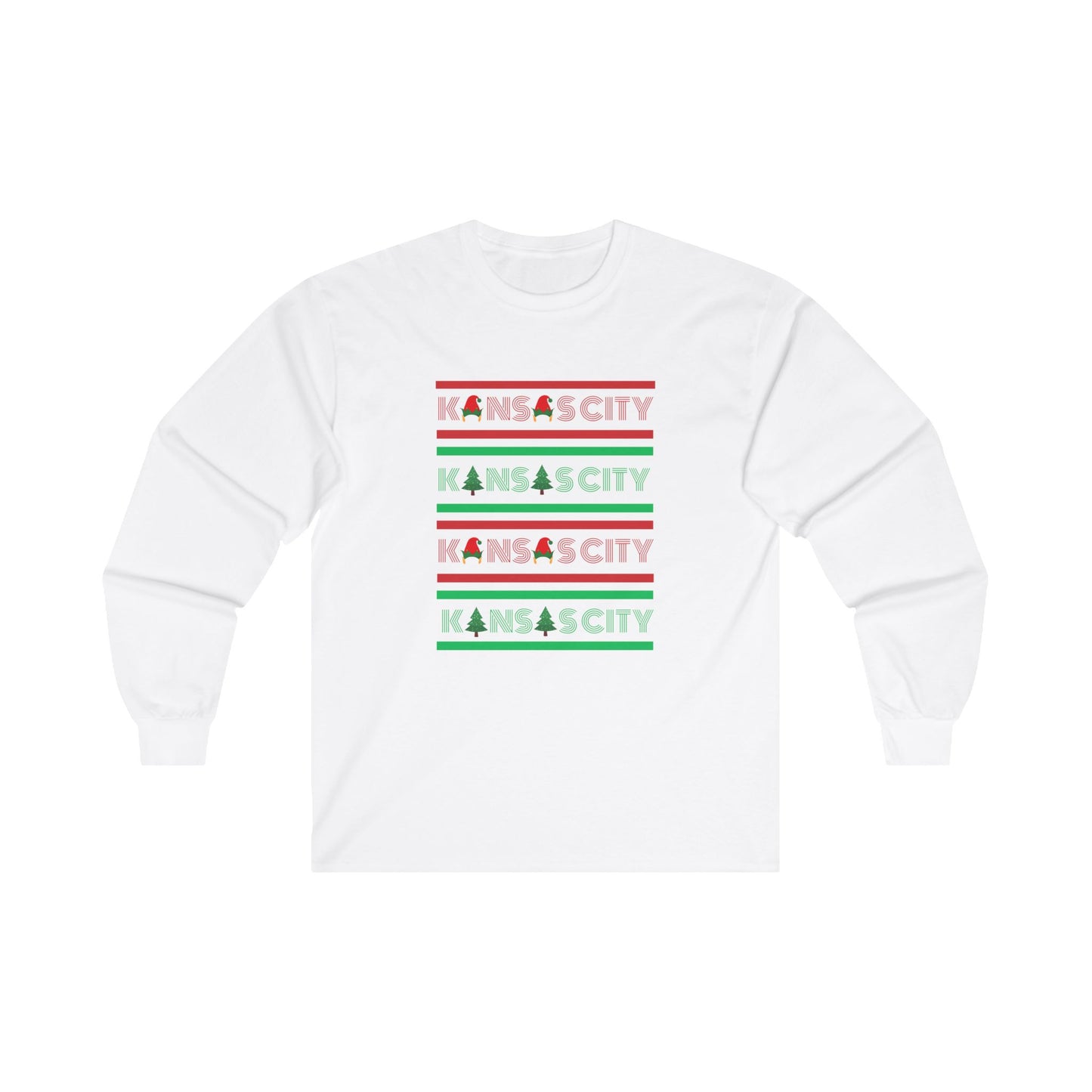 Kansas City Holiday Long Sleeve Tee - Unisex Cotton Shirt