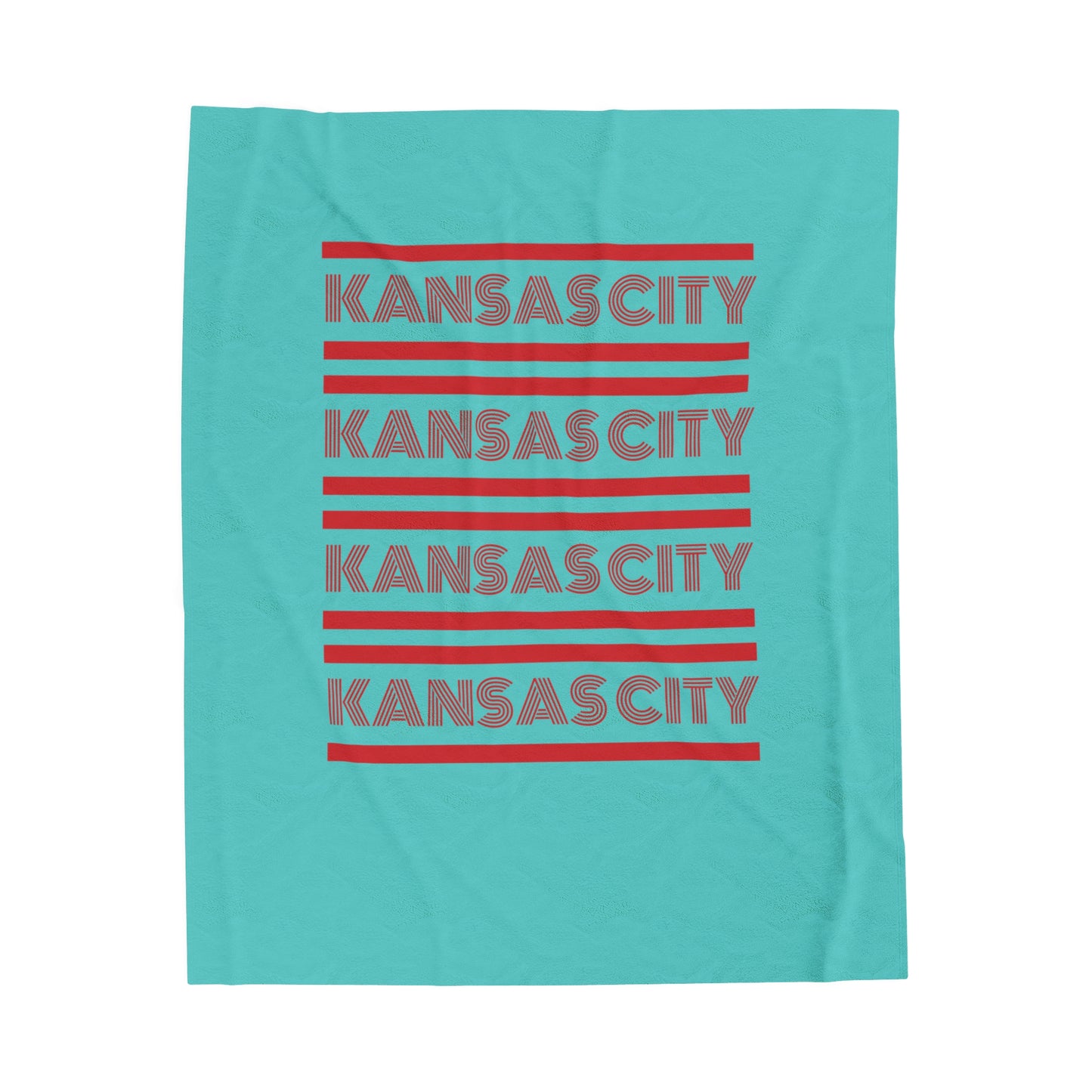 Kansas City Current  Inspired Velveteen Plush Blanket - Cozy Souvenir for Sports Fans